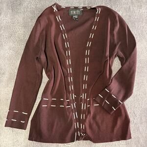 Vintage Finity Stitch Detailing Dainty Cardigan